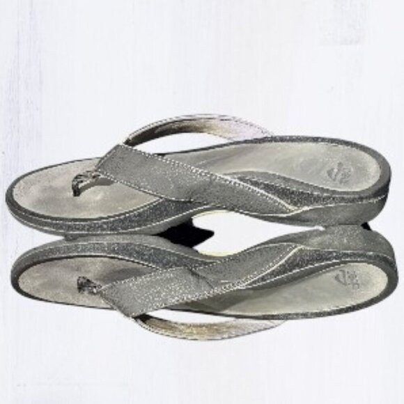 ABEO Zuma Post Flip Flop Sandals Black Size 12 - Picture 4 of 8